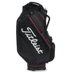Titleist Premium StaDry Waterproof Cart Bag - Black/White/Red