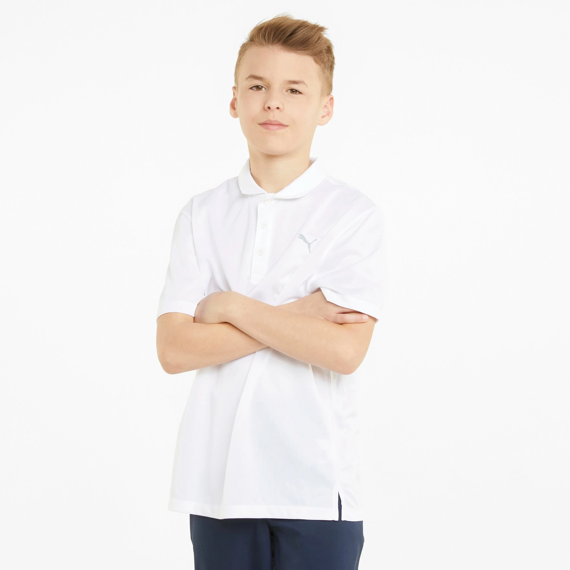 PUMA Golf Boy's Junior Essential Golf Polo 8 PUMA Golf Boy's Junior Essential Golf Polo - Image 6