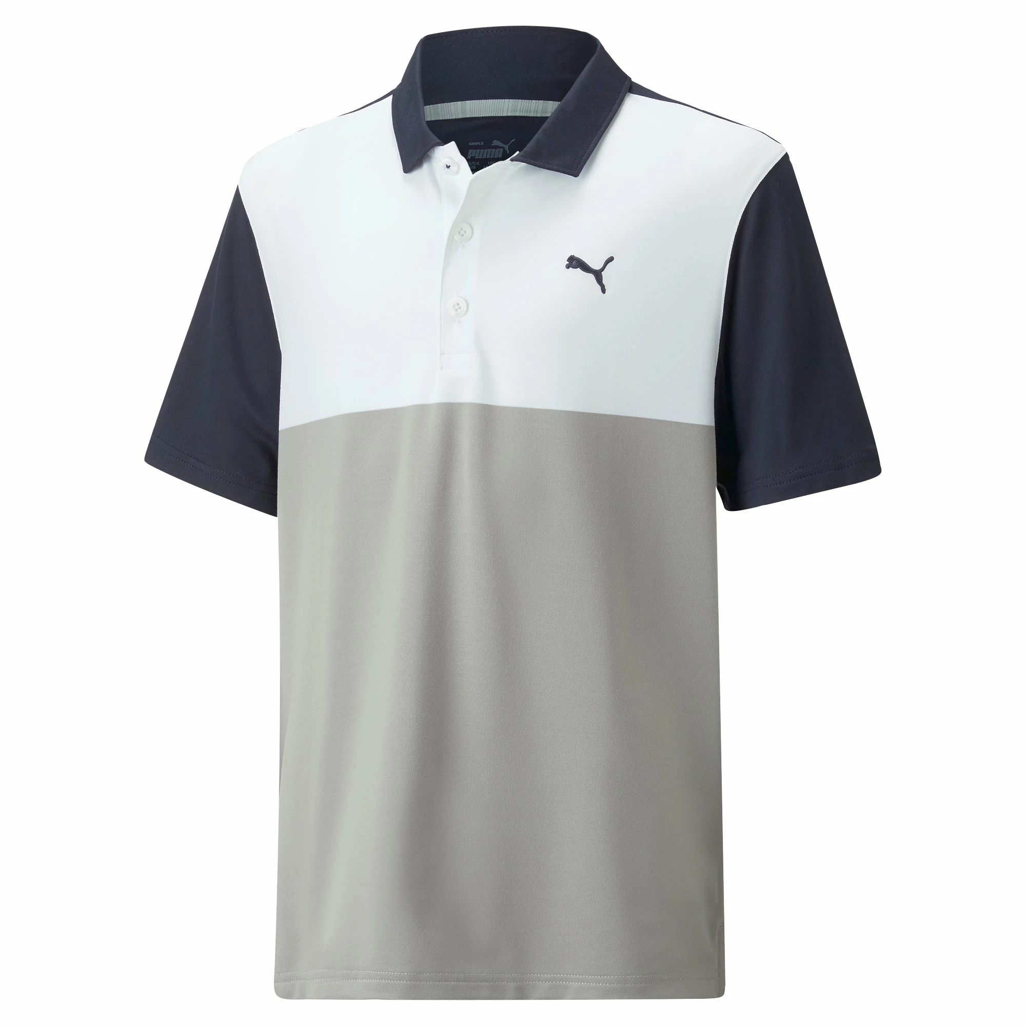 PUMA Golf Boy's CLOUDSPUN Colorblock Golf Polo 7 PUMA Golf Boy's CLOUDSPUN Colorblock Golf Polo - Image 5