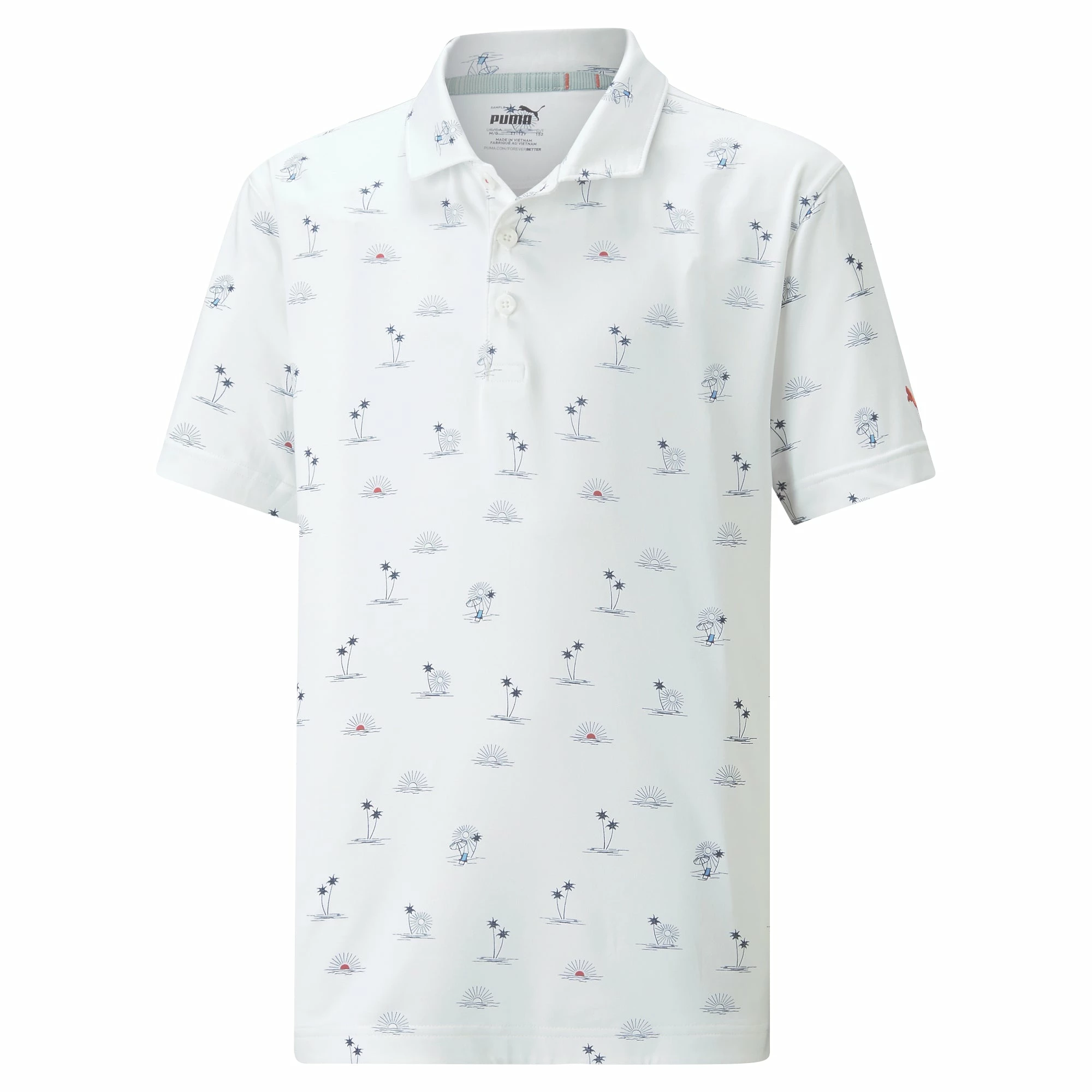 PUMA Golf Boy's CLOUDSPUN Horizons Golf Polo 3 PUMA Golf Boy's CLOUDSPUN Horizons Golf Polo