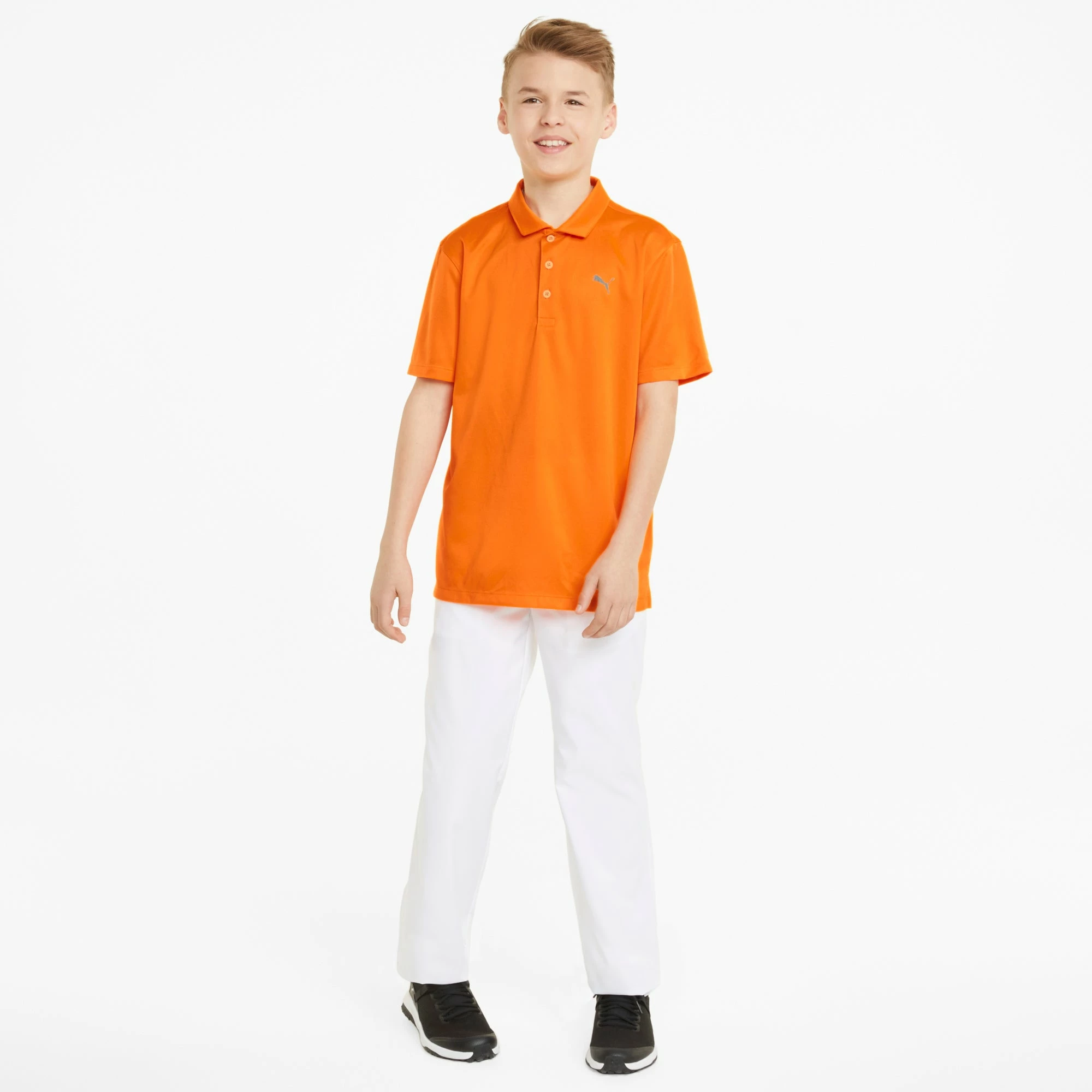 PUMA Golf Boy's Junior Essential Golf Polo 19 PUMA Golf Boy's Junior Essential Golf Polo - Image 17