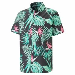 PUMA Golf PUMA X PTC Paradise Button Down Golf Shirt -Golf Clubs Sales Store jbfhpvq07gi8j5vdknf6