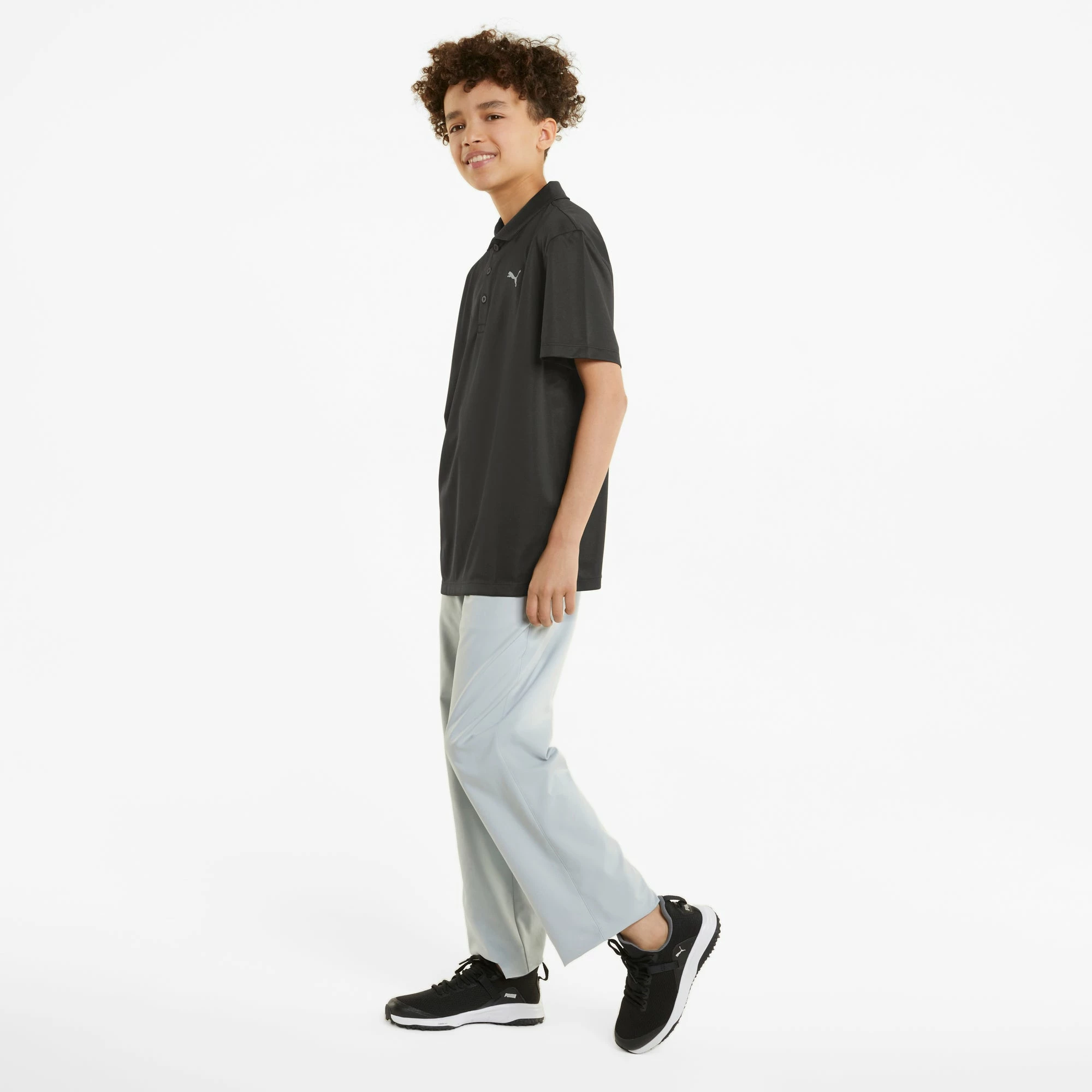 PUMA Golf Boy's Junior Essential Golf Polo 6 PUMA Golf Boy's Junior Essential Golf Polo - Image 4