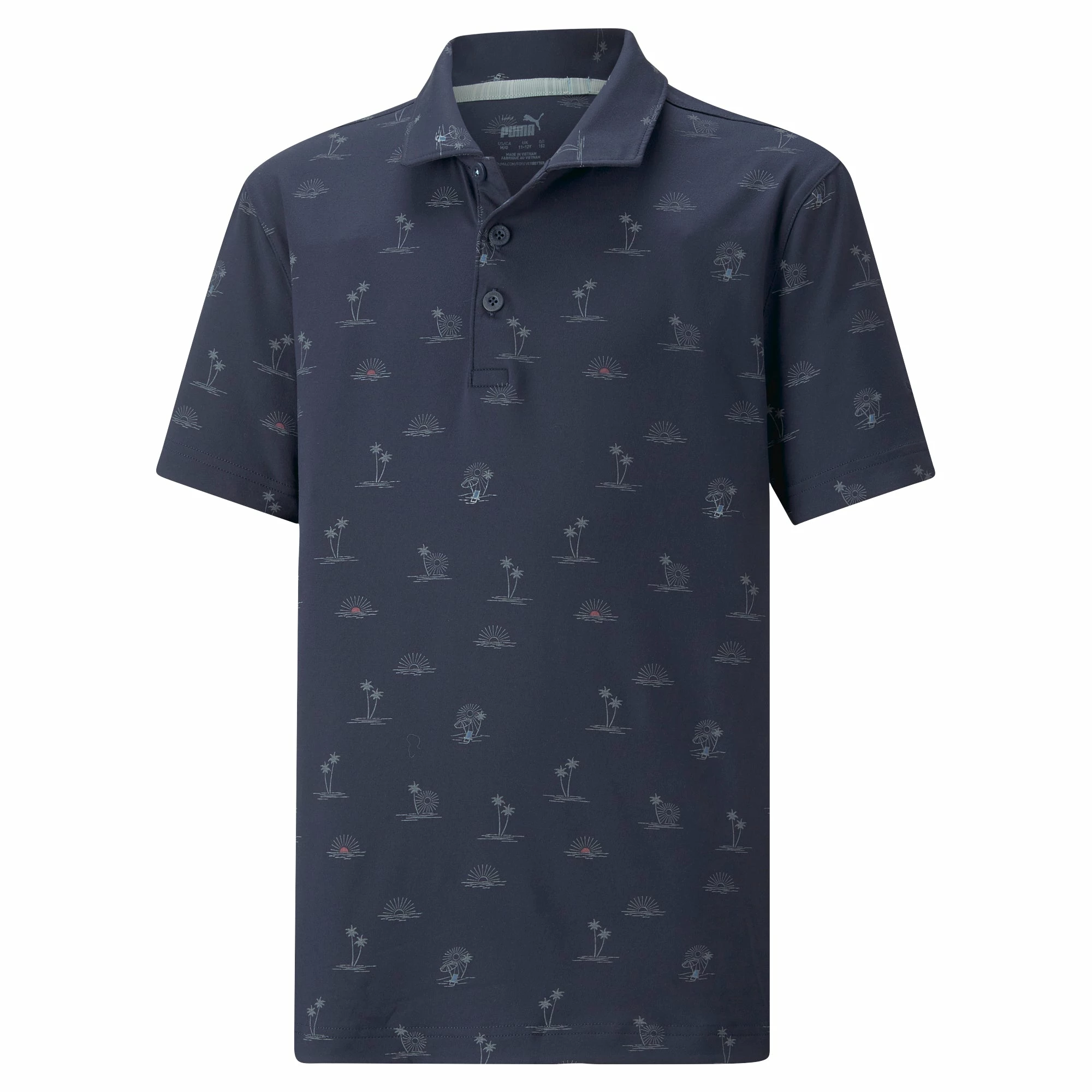 PUMA Golf Boy's CLOUDSPUN Horizons Golf Polo 5 PUMA Golf Boy's CLOUDSPUN Horizons Golf Polo - Image 3