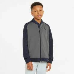 PUMA Golf Boy's Junior Stlth Golf Jacket -Golf Clubs Sales Store qoaaqxruxuxnbagpcggv