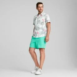 PUMA Golf PUMA X PTC Paradise Button Down Golf Shirt -Golf Clubs Sales Store wqelev01diovidsuecsp