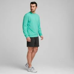 PUMA Golf PUMA X PTC Midnight Crewneck Golf Sweatshirt -Golf Clubs Sales Store xiubppqwvmg895ixbeev