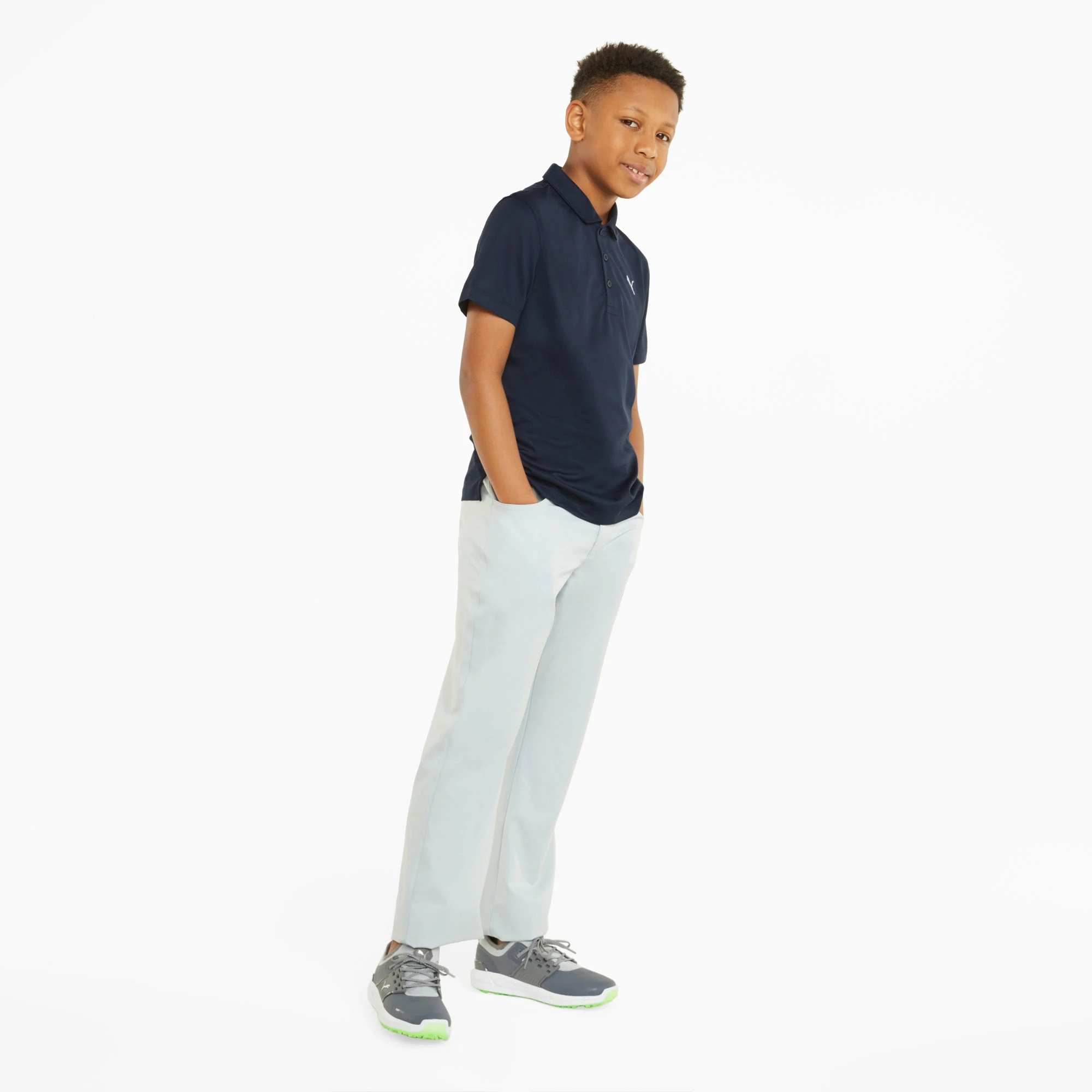 PUMA Golf Boy's Junior Essential Golf Polo 36 PUMA Golf Boy's Junior Essential Golf Polo - Image 34