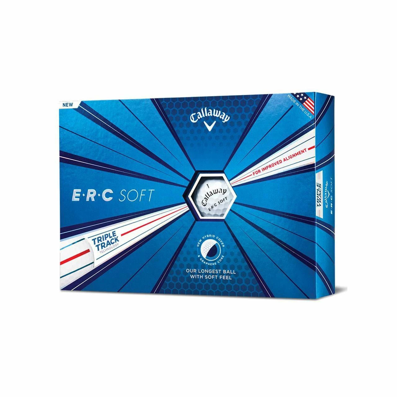 Callaway Erc Soft 19 Triple Track Golf Balls - Dozen 3 Callaway Erc Soft 19 Triple Track Golf Balls - Dozen