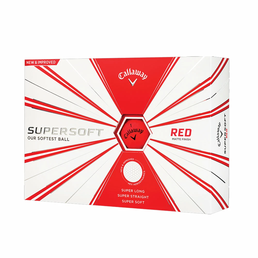 Callaway Supersoft Red Golf Balls 3 Callaway Supersoft Red Golf Balls