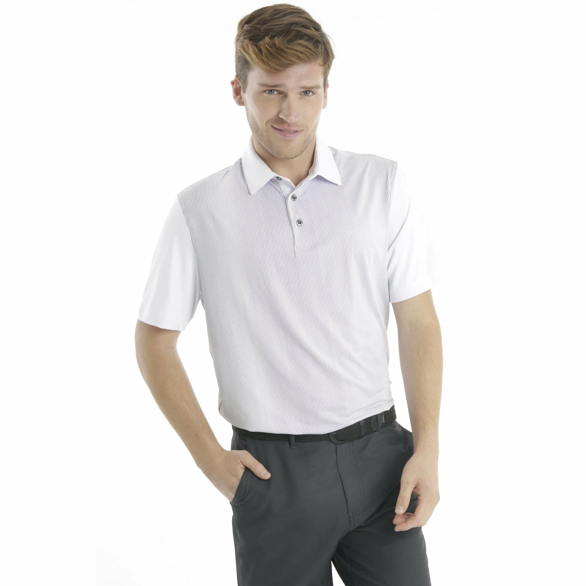 CHASE 54 Chase54 Route Mens Golf Polo 3 CHASE 54 Chase54 Route Mens Golf Polo