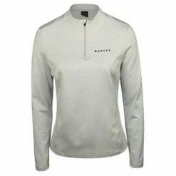 Oakley Balata Long Sleeve Womens Golf 1/4 Zip -Golf Clubs Sales Store 10844 28AARCTICGREY