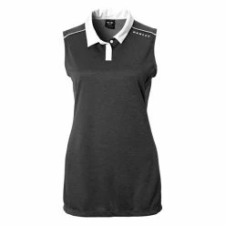 Oakley Balata Heather Womens Sleeveless Golf Polo 12 Oakley Balata Heather Womens Sleeveless Golf Polo -Golf Clubs Sales Store 10845 02HBLACKOUT