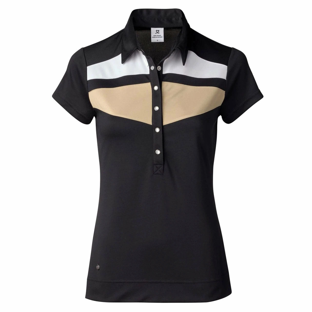 Daily Sports Kayla Black Womens Short Sleeve Golf Polo 3 Daily Sports Kayla Black Womens Short Sleeve Golf Polo