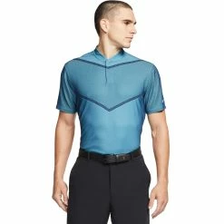 Nike Golf Nike Dri-FIT Tiger Woods Blade Mens Golf Polo -Golf Clubs Sales Store 13192 486BLUEFURY