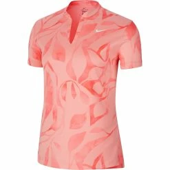 Nike Golf Nike Dri-FIT Victory Print Womens Golf Polo -Golf Clubs Sales Store 13306 668PINKGAZE