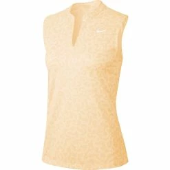 Nike Golf Nike Dri Fit Victory Printed Womens Sleeveless Golf Polo -Golf Clubs Sales Store 13307 838GUAVAICE