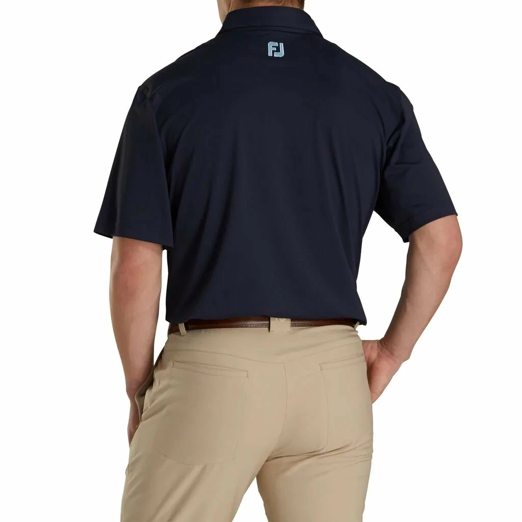 FootJoy Super Stretch Pique Self Collar Mens Golf Polo 4 FootJoy Super Stretch Pique Self Collar Mens Golf Polo - Image 2