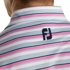 FootJoy Lisle Multi Strip Self Collar Mens Golf Polo -Golf Clubs Sales Store 13488 2