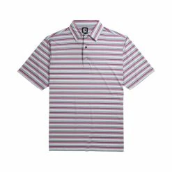FootJoy Lisle Multi Strip Self Collar Mens Golf Polo -Golf Clubs Sales Store 13488 3