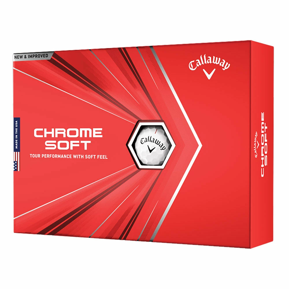 Callaway Chrome Soft Golf Balls 2020 - Dozen 3 Callaway Chrome Soft Golf Balls 2020 - Dozen