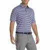 FootJoy Lisle 2-Color Stripe Mens Golf Polo -Golf Clubs Sales Store 17792 LAVENDERBLACK 5b0281cf 8a03 409f 803b 22590708d34d
