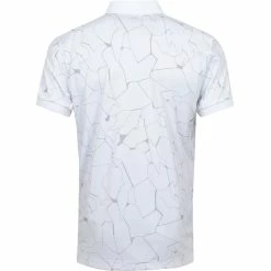 J.Lindeberg J. Lindeberg Tour Tech AF Print Mens Golf Polo -Golf Clubs Sales Store 19476 SLITWHITE 1