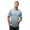 TravisMathew Dad Bod Heather Federal Blue Mens Golf T-Shirt -Golf Clubs Sales Store 19492 HTHRFEDRALBLU