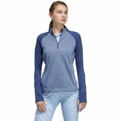 Adidas Golf Adidas Heather Layer Womens Golf 1/4 Zip