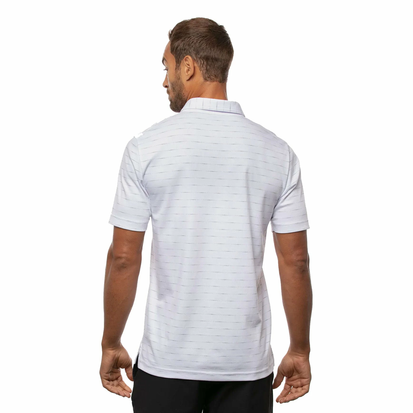 TravisMathew Exclusive Invite White Mens Golf Polo 4 TravisMathew Exclusive Invite White Mens Golf Polo - Image 2