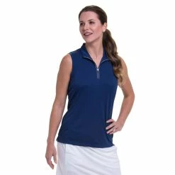 EP NY EP New York Convertible Mock Zip Womens Golf Polo 20 EP NY EP New York Convertible Mock Zip Womens Golf Polo -Golf Clubs Sales Store 21499 INKY4060