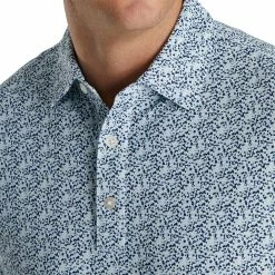 FootJoy Pique Confetti Print Mint Multi Mens Golf Polo 7 FootJoy Pique Confetti Print Mint Multi Mens Golf Polo -Golf Clubs Sales Store 21643 MINTMULTI 2