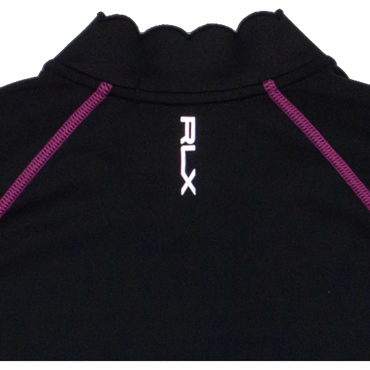 Polo Ralph Lauren RLX Ralph Lauren Scallop Collar Power Stretch Black Womens Golf 1/4 Zip 4 Polo Ralph Lauren RLX Ralph Lauren Scallop Collar Power Stretch Black Womens Golf 1/4 Zip - Image 2