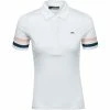 J.Lindeberg J. Lindeberg Stella White Womens Golf Polo -Golf Clubs Sales Store 22408 WHITE0000
