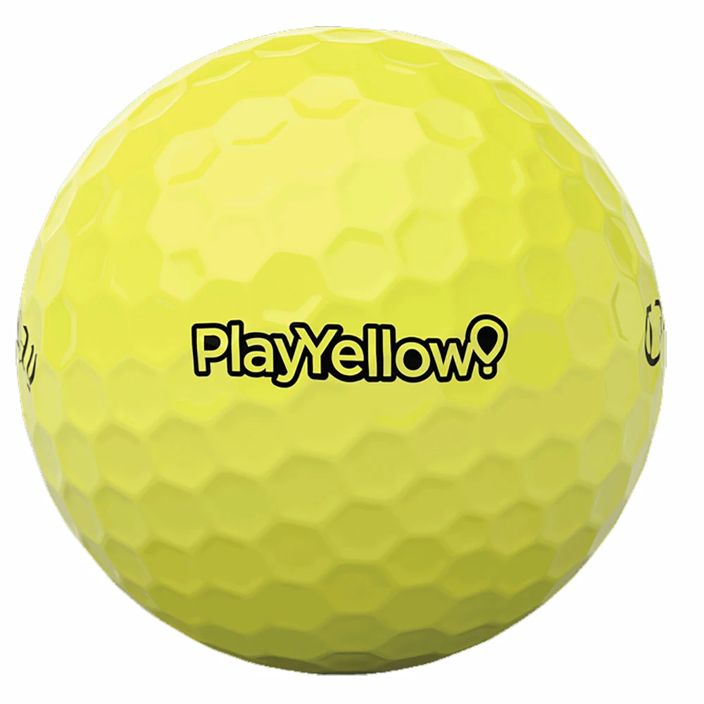 Callaway Supersoft Play Yellow Golf Balls - Sleeve 4 Callaway Supersoft Play Yellow Golf Balls - Sleeve - Image 2