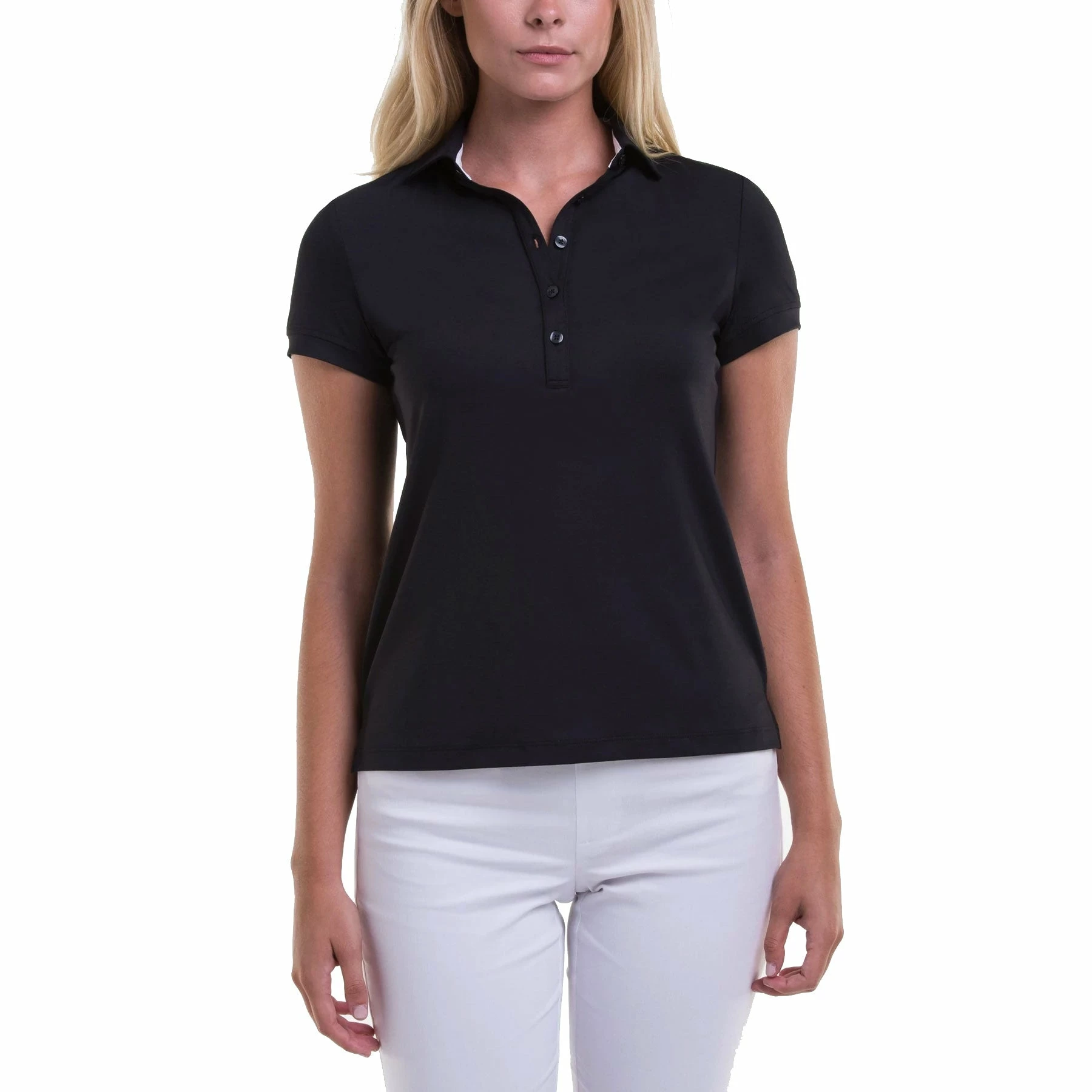 Fairway & Greene Claire Black Womens Golf Polo 3 Fairway & Greene Claire Black Womens Golf Polo