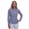 Fairway & Greene Wesley Newport Womens Long Sleeve Golf Polo -Golf Clubs Sales Store 22531 NEWPORT