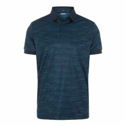 J.Lindeberg J. Lindeberg KV Print Regular Fit JL HQ Blue Mens Golf Polo -Golf Clubs Sales Store 22552 JLHQBLUEO432 2