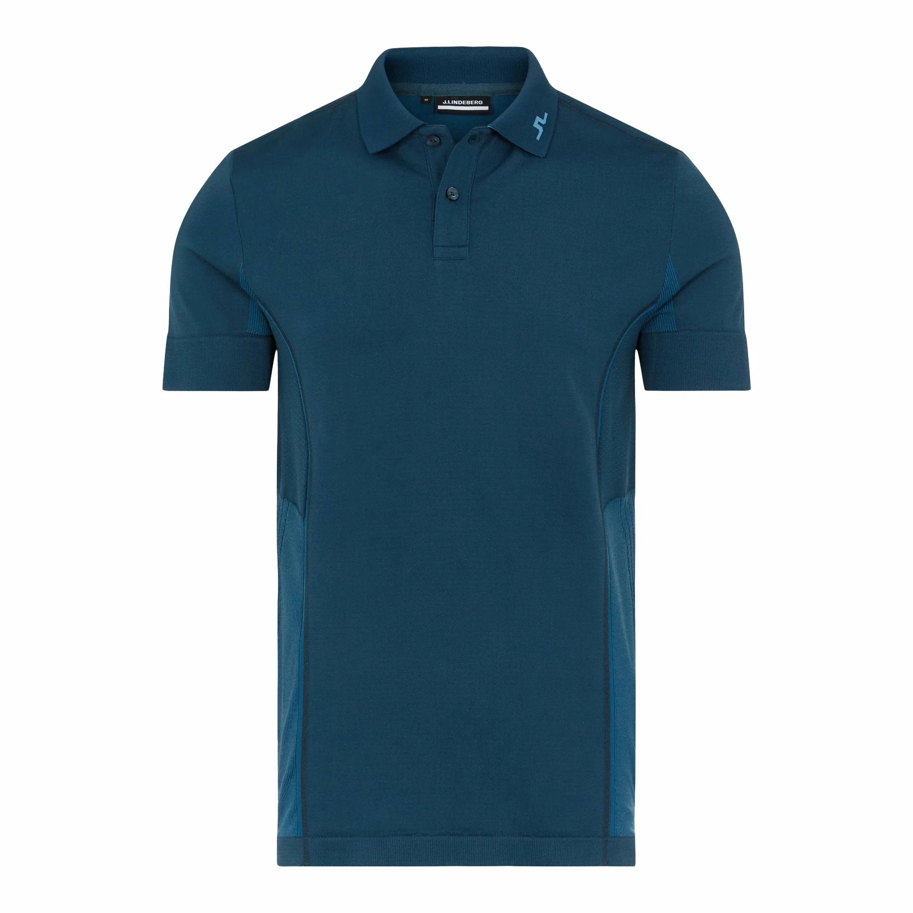 J.Lindeberg J. Lindeberg Al Majolica Blue Mens Golf Polo 3 J.Lindeberg J. Lindeberg Al Majolica Blue Mens Golf Polo