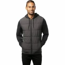 TravisMathew Scavenger Mens Golf Jacket -Golf Clubs Sales Store 22681 HTHRBLACK0HBL 00b0f47f c62c 4caa b104 18891968684c