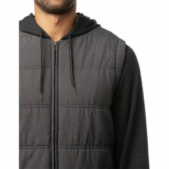 TravisMathew Scavenger Mens Golf Jacket -Golf Clubs Sales Store 22681 HTHRBLACK0HBL 2