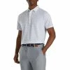FootJoy Athletic Fit Deco Print White Mens Golf Polo 2 FootJoy Athletic Fit Deco Print White Mens Golf Polo -Golf Clubs Sales Store 24682 WHITEROYAL