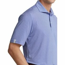 Polo Ralph Lauren RLX Ralph Lauren Printed Lightweight Airflow Jersey Liberty Mens Golf Polo -Golf Clubs Sales Store 24920 LIBERTYSQKEY 2