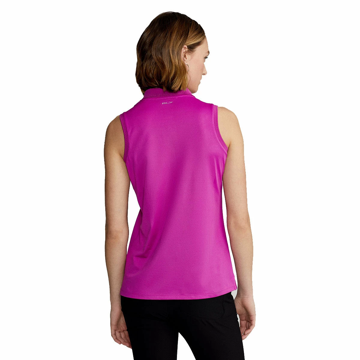 Polo Ralph Lauren RLX Ralph Lauren Tournament Bright Pink Womens Sleeveless Golf Polo 4 Polo Ralph Lauren RLX Ralph Lauren Tournament Bright Pink Womens Sleeveless Golf Polo - Image 2
