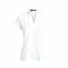 Polo Ralph Lauren RLX Ralph Lauren Scallop Placket White Womens Golf Polo