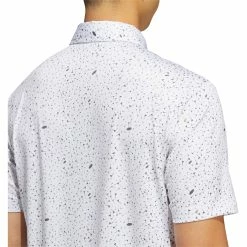 Adidas Golf Adidas Flag-Print Grey Hemp Mens Golf Polo -Golf Clubs Sales Store 25096 GRY4HEMPGRY2 2 f8051624 eb69 4271 b7d6 31086d9dec96