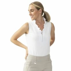 Daily Sports Patrice Womens Golf Polo -Golf Clubs Sales Store 25764 WHITE100