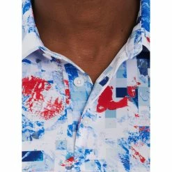 Robert Graham Winslow Knit Mens Golf Polo -Golf Clubs Sales Store 25822 MULTI 2