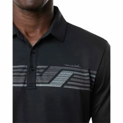 TravisMathew River Basin Mens Golf Polo 7 TravisMathew River Basin Mens Golf Polo -Golf Clubs Sales Store 26175 BLACK0BLK 2