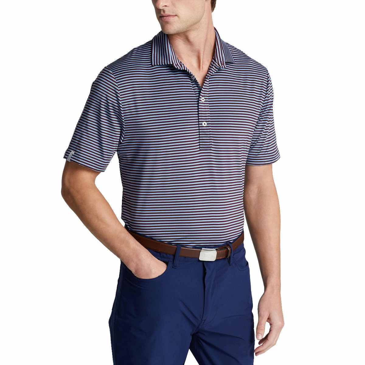 Polo Ralph Lauren RLX Ralph Lauren Lightweight Airflow Jersey Rich Ruby Blue Mens Golf Polo 3 Polo Ralph Lauren RLX Ralph Lauren Lightweight Airflow Jersey Rich Ruby Blue Mens Golf Polo